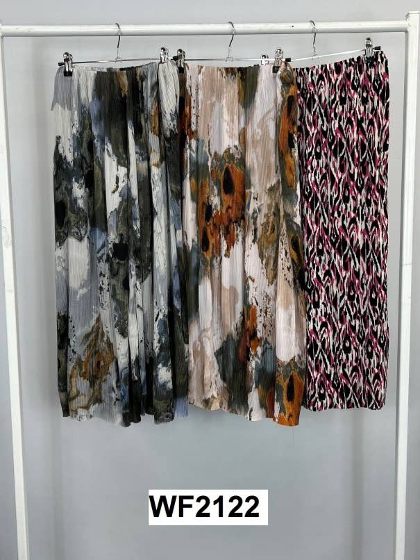 Gerader Faltenrock mit elastischem Bund für den Großhandel von Malissa J/ Watch-Out UK Ltd