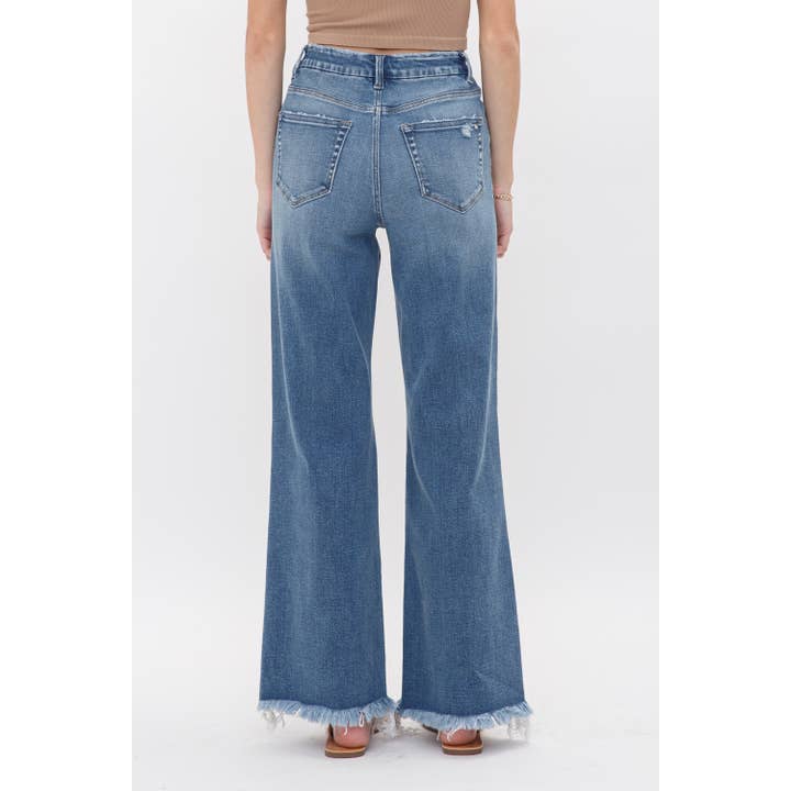 DEHOURS GAMBA AMPIA A VITA SUPER ALTA ELASTICIZZATA DEHOURS in vendita all'ingrosso su Faire2