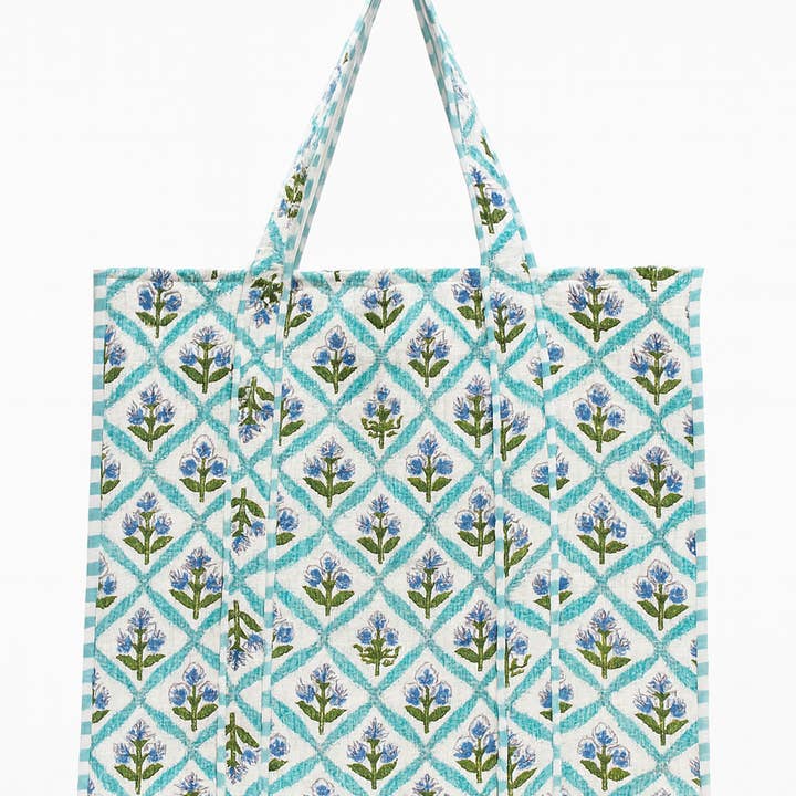 Erin Donahue Tice - Wholesale Tote Bag - Women's - Blue Poppies Tote0