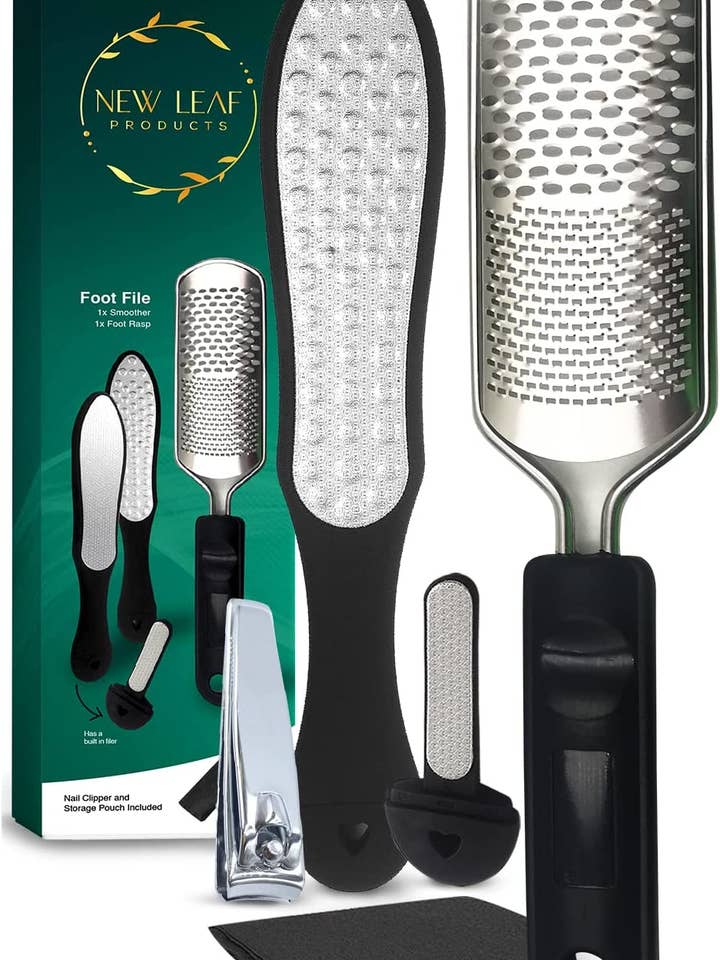 New Leaf - Set de limes pour pieds pour peaux mortes et callosités pour la vente par TANEL