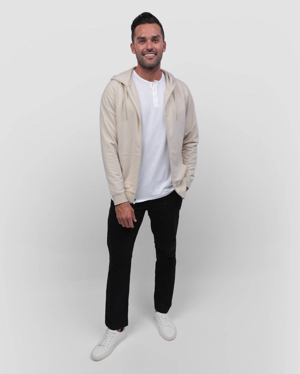 INTO THE AM - Wholesale Hoodie - Men's - Men's Zip-Up Hoodie Sweatshirt (Plain)25