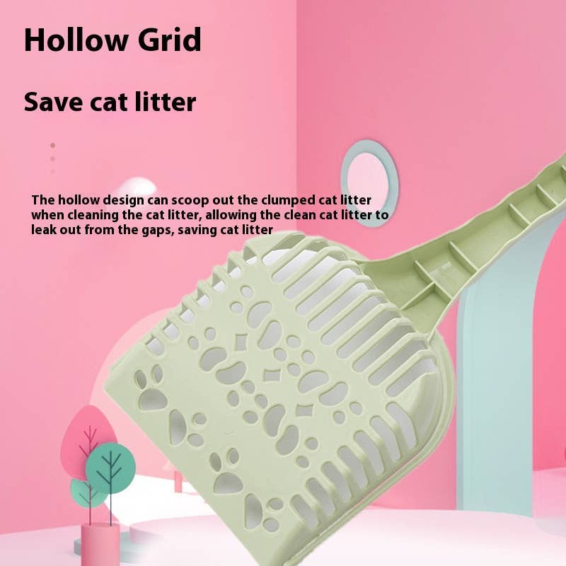 PAWPAWwholesale - Wholesale Cat Litter Box - Plastic Hollow Cat Litter Scoop Pet Waste Picker_CWMM52491