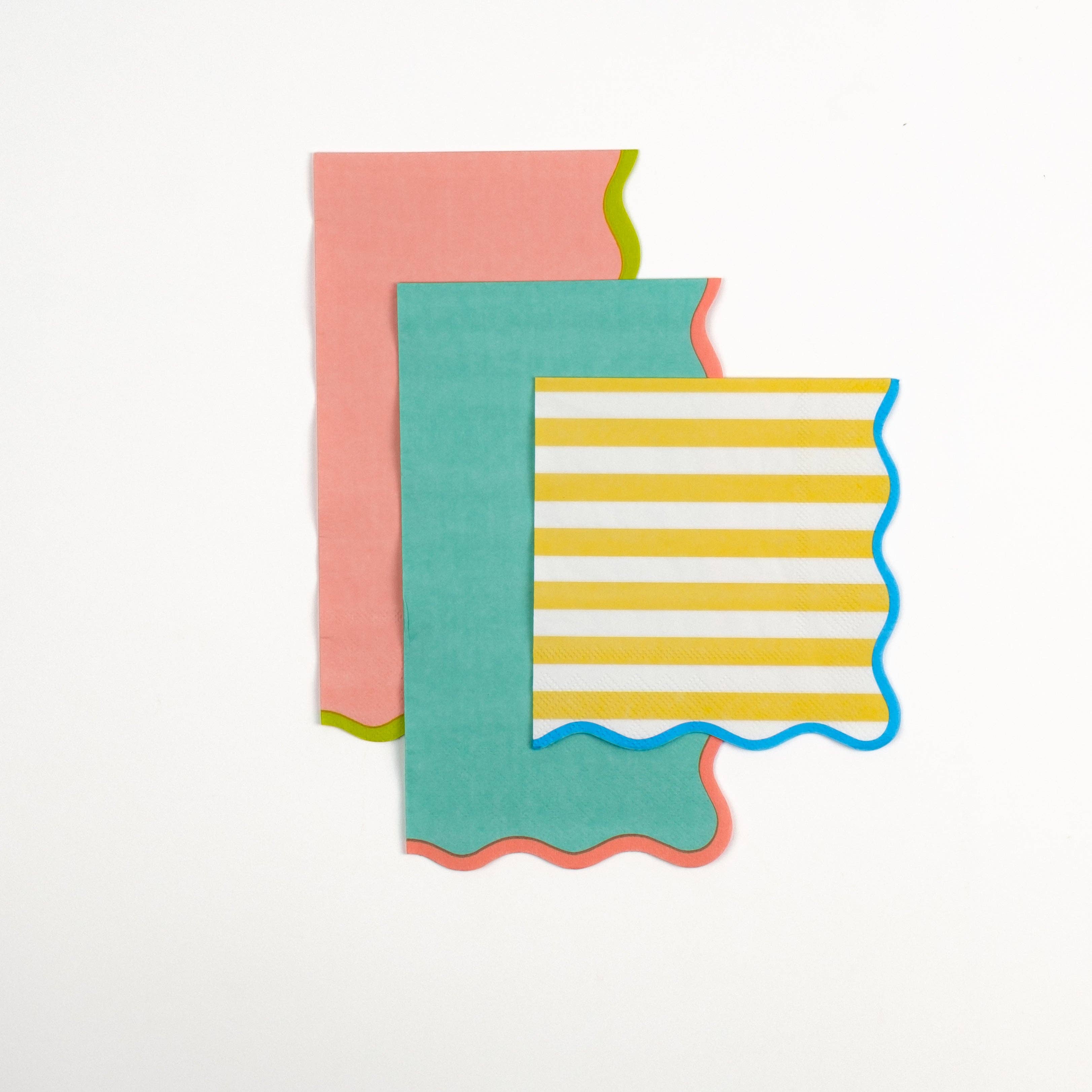 Gatherings by Curated Paperie - Wholesale Wegwerpservet - SUM25-CN4- Zomerplezier Drankservetten4