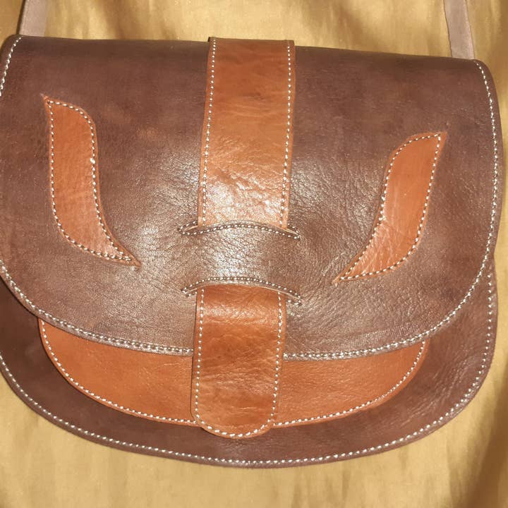 Iman Fez round combined/double color bag. Large Size for wholesale by Hecho a mano