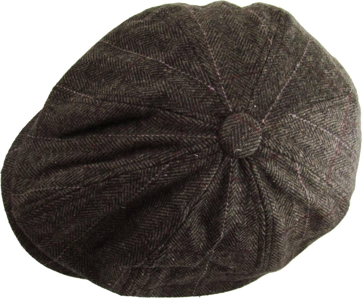 KBETHOS – Boina com pala - Homem por atacado – Botão espinha de peixe Ascot10