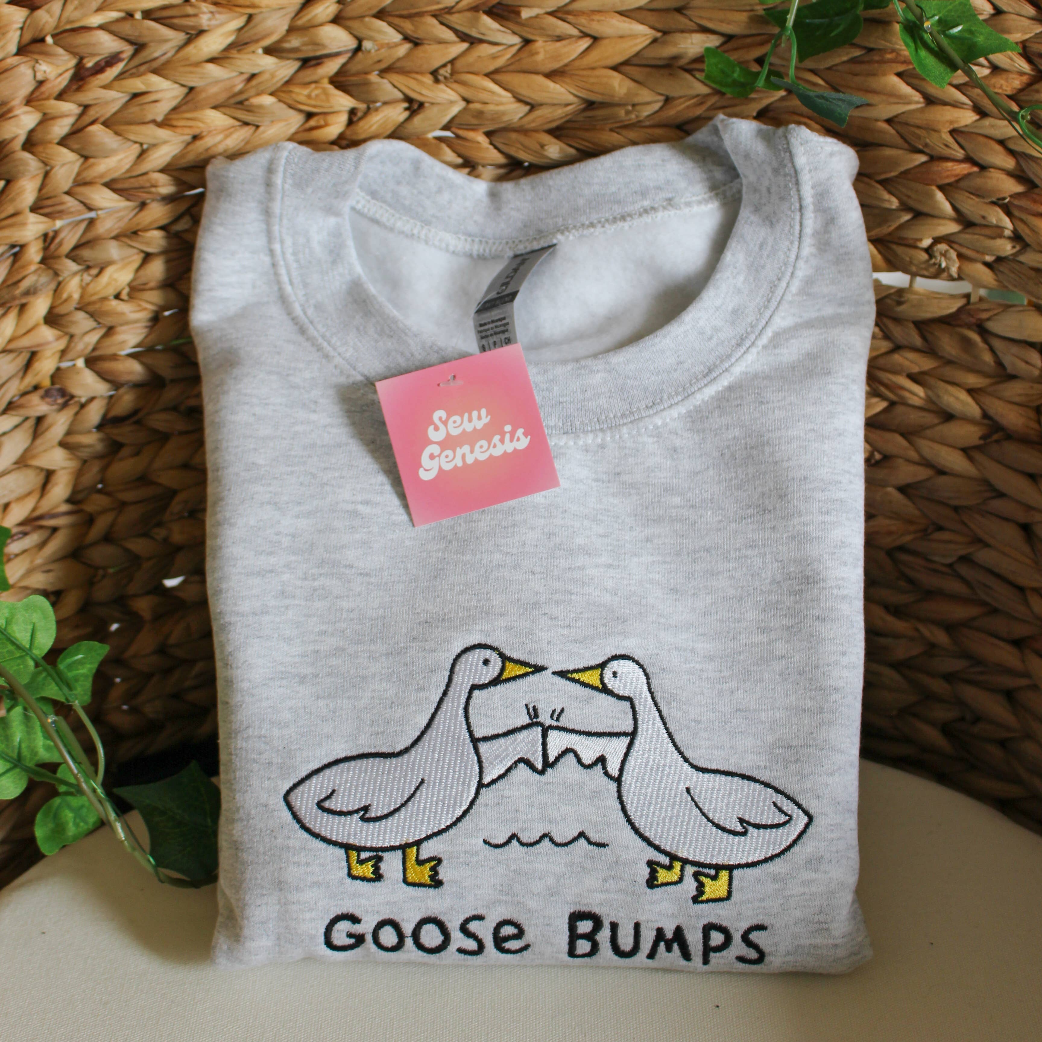 SewGenesis - Wholesale Sweatshirt - Unisex - "Goose Bumps" Embroidered Crewneck3