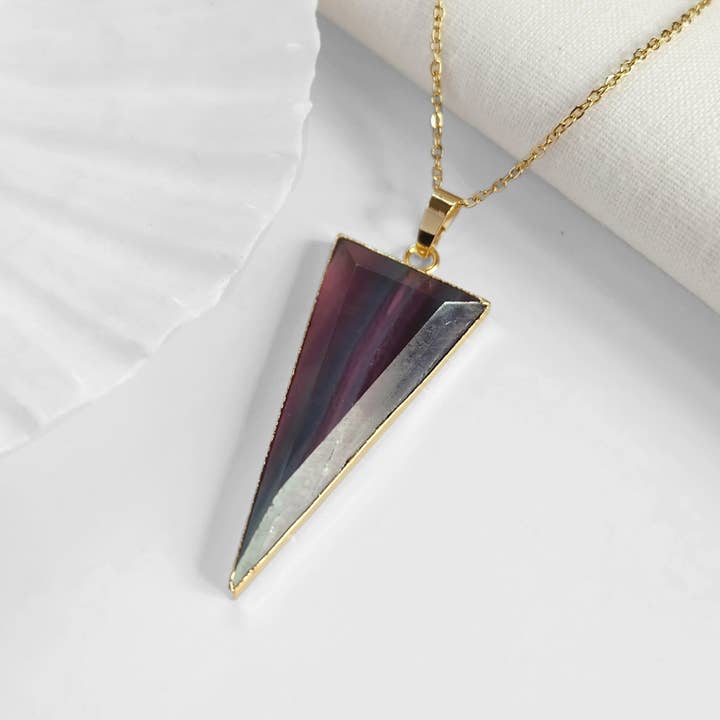 Fluorite Gemstone Pendant for wholesale by Augusta Jewellery