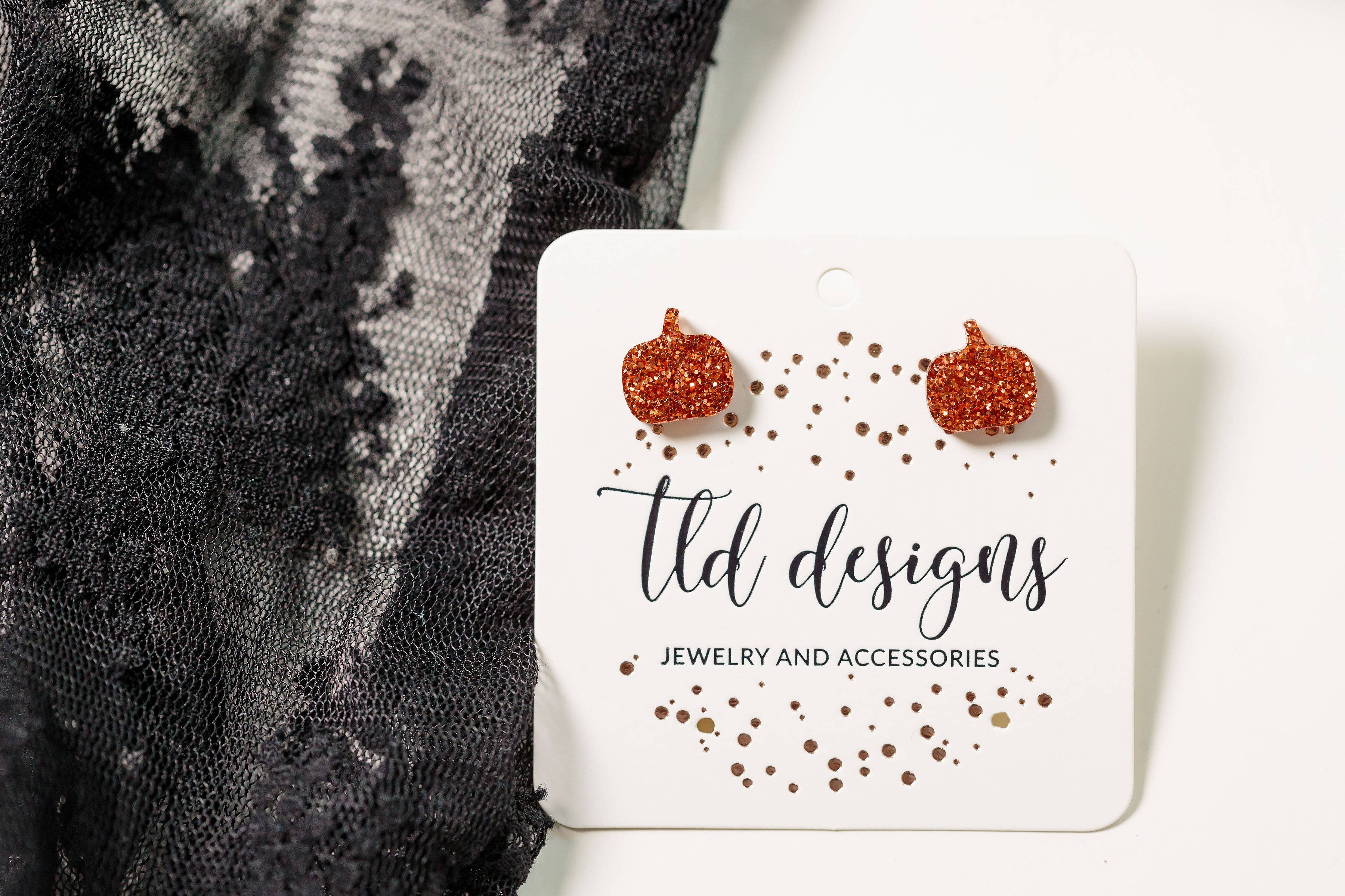 TLD Designs - Wholesale Stud/Post Earrings - Pumpkin Studs1