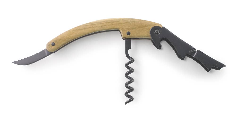 LACOR MENAJE PROFESIONAL S.L. - Wholesale Bottle/Wine Opener - Double Lever Wood Corkscrew1