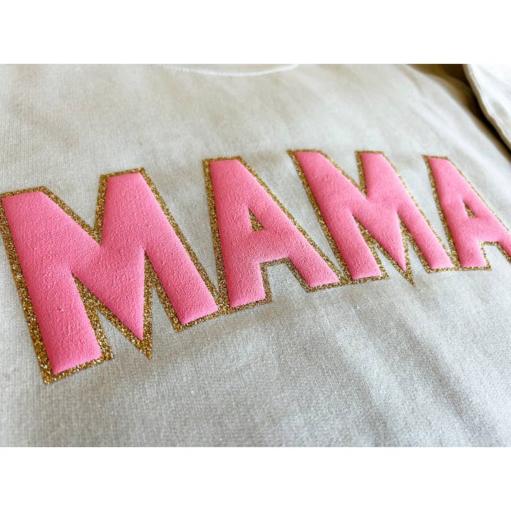 Nobullwoman Apparel - Wholesale Graphic Sweatshirt - Women's - CUSTOM Embossed BLOCK Puff Print & GLITTER Crop Sweatshirt7