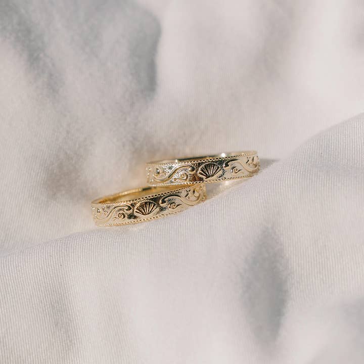 The Salty Gem - Wholesale Band/Stacked Ring - Sol Surfer Ring