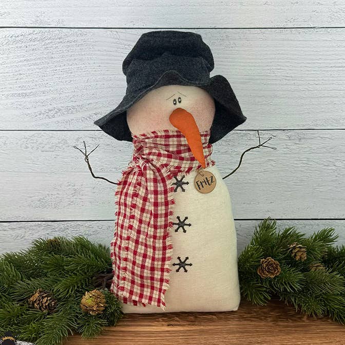 Fritz der Schneemann mit der lockigen Nase für den Großhandel von Honey and Me