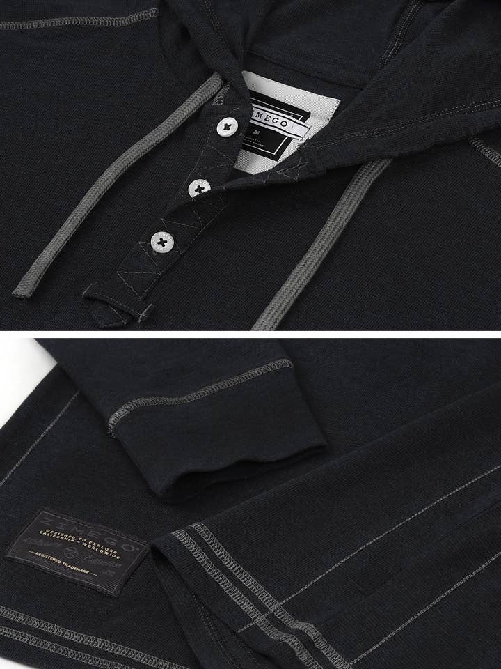 ZIMEGO – Hoodie - Homem por atacado – Camisola Térmica com Capuz de Manga Comprida Básica Casual para Homem ZIMEGO11