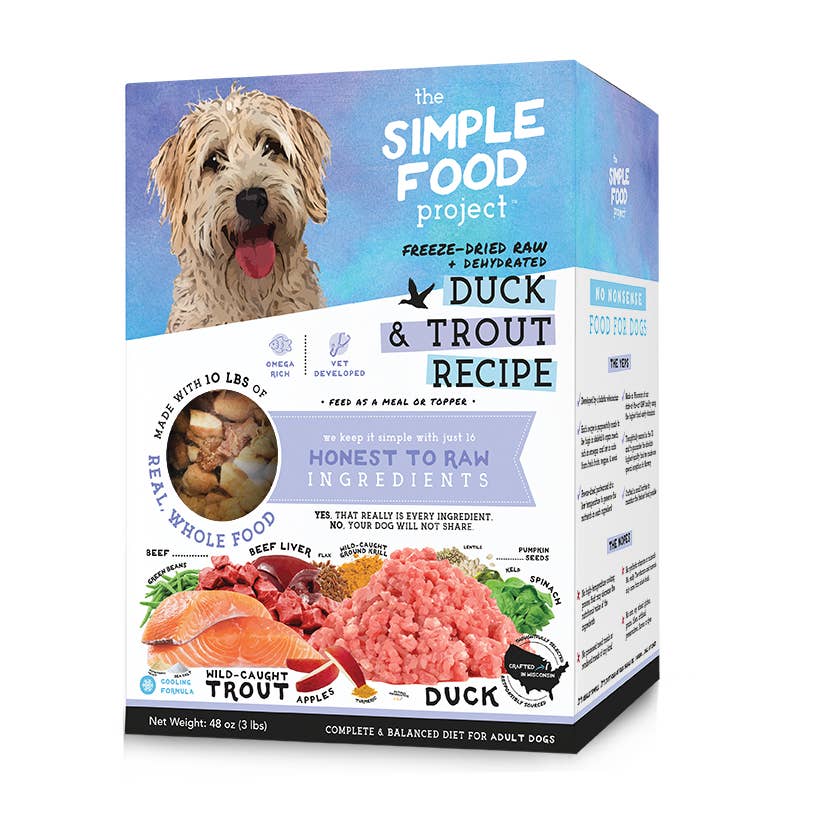 The Simple Food Project - Wholesale Pet Food - Dog - Duck & Trout Recipe for Dogs1