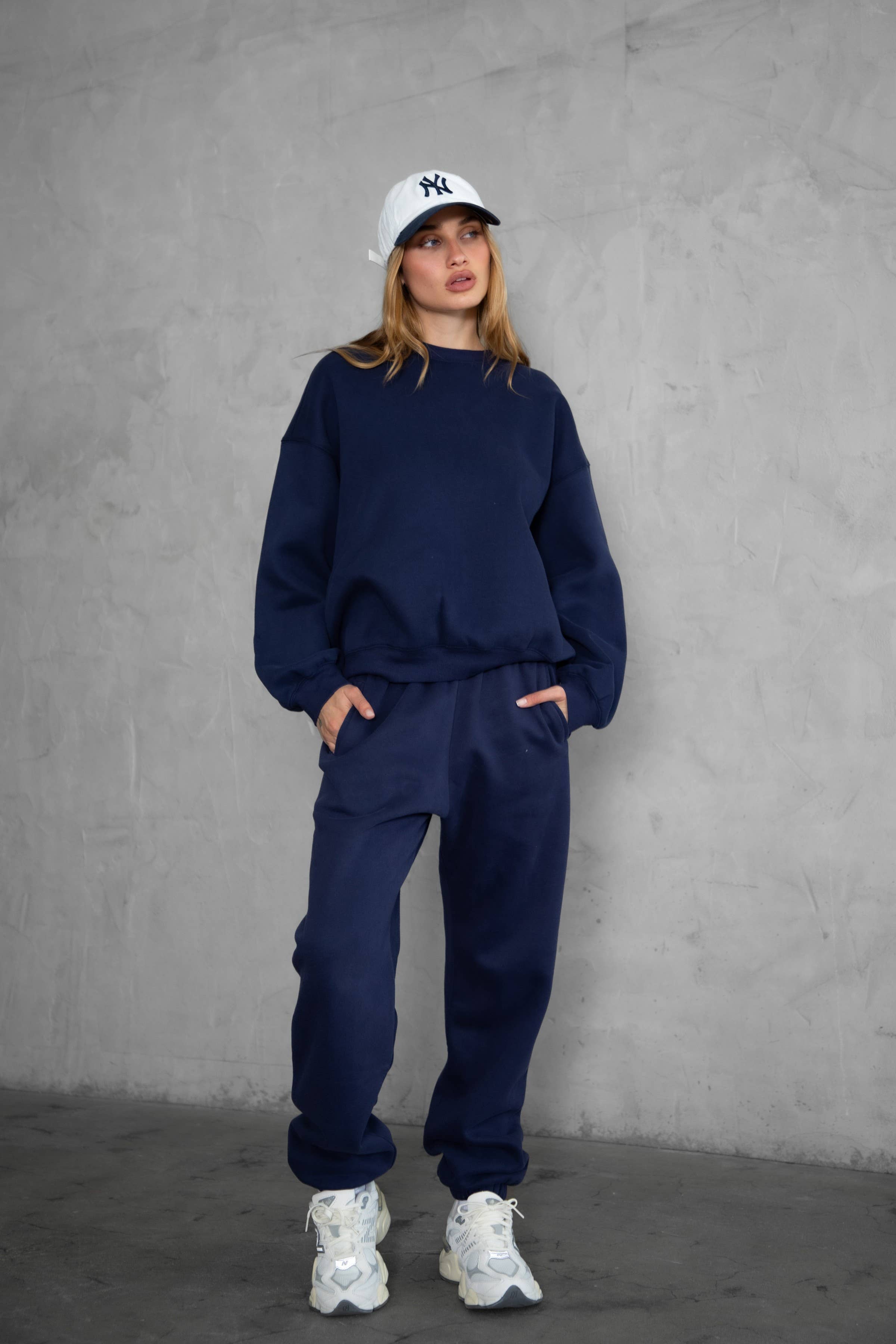 TICTOC - Wholesale Sweatshirt - Women's - VARSITY Plush Fleece Crew Neck Lounge Pullover Sweatshirt27