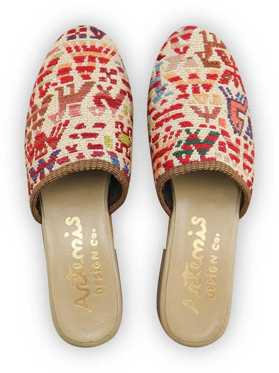 Women's Sumak Kilim Slides - Size 8 for wholesale by Artemis Design Co.