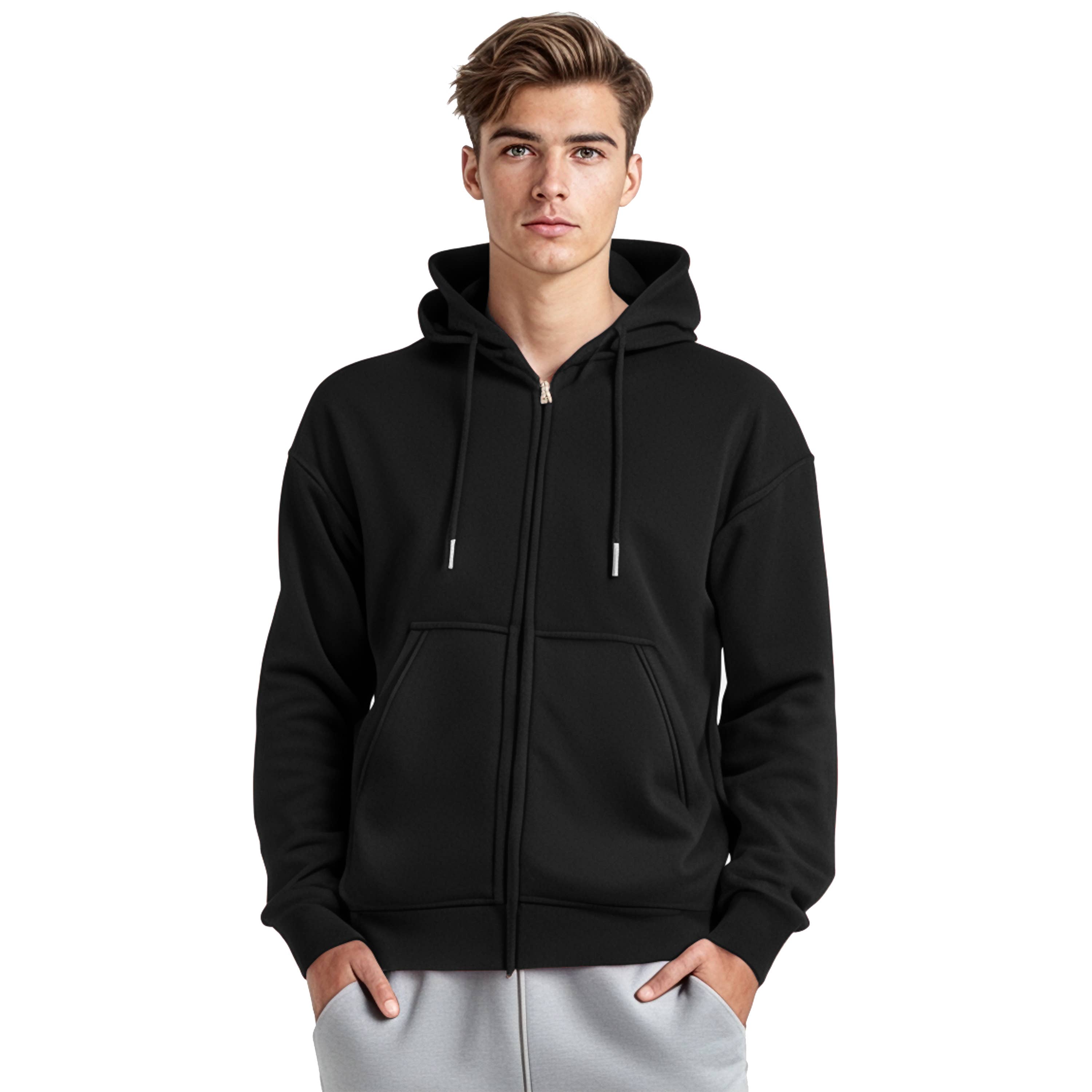 Galaxy By Harvic - Wholesale Hoodie - Men's - Men's Sherpa-Lined Full Zip Hoodie (Sizes, S to 3XL)5