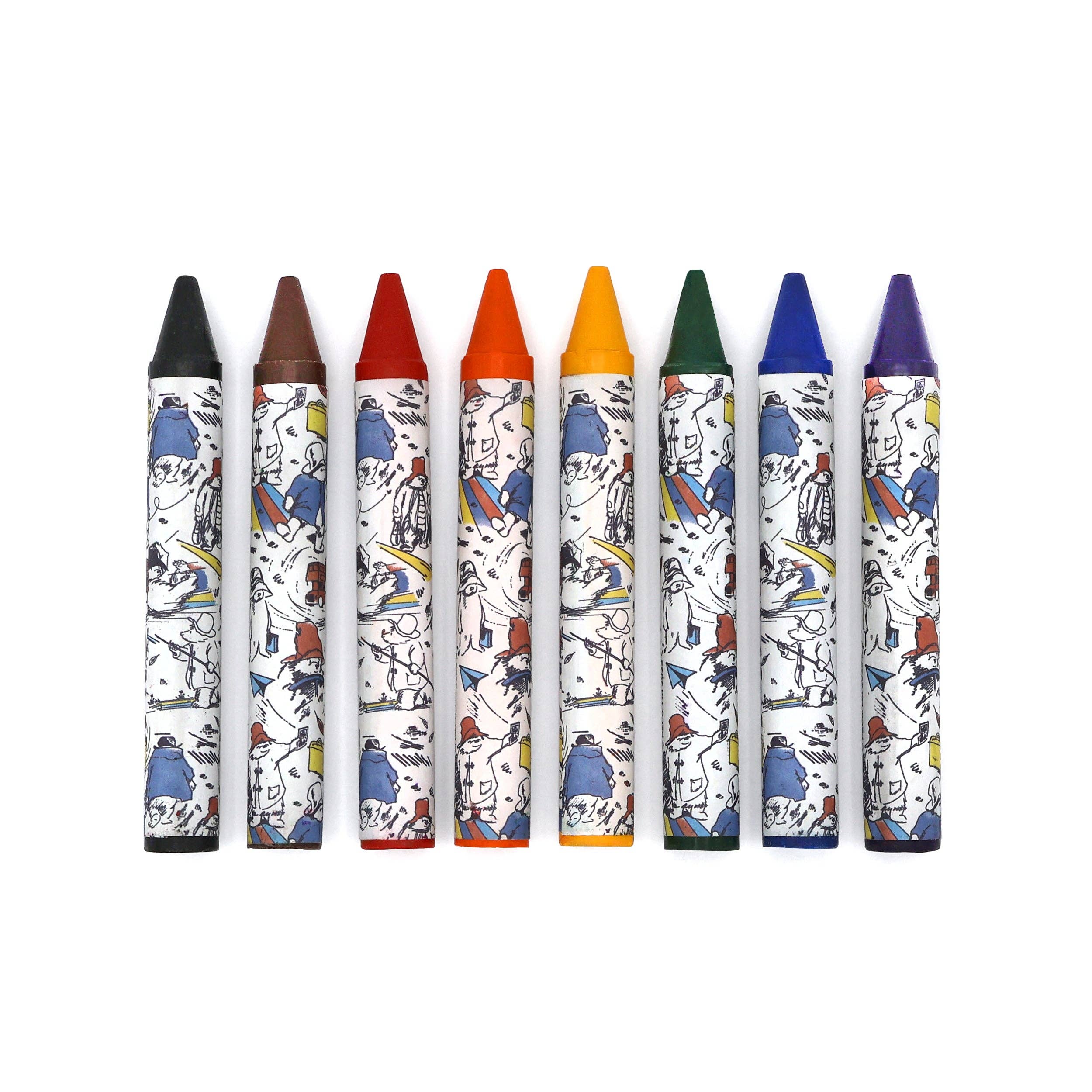 Robert Frederick Ltd – wholesale Crayons – Child & baby – Paddington Jumbo Crayons – Set of 8 Chunky Wax Crayons for Kids – Colouring & Art Gift Set1
