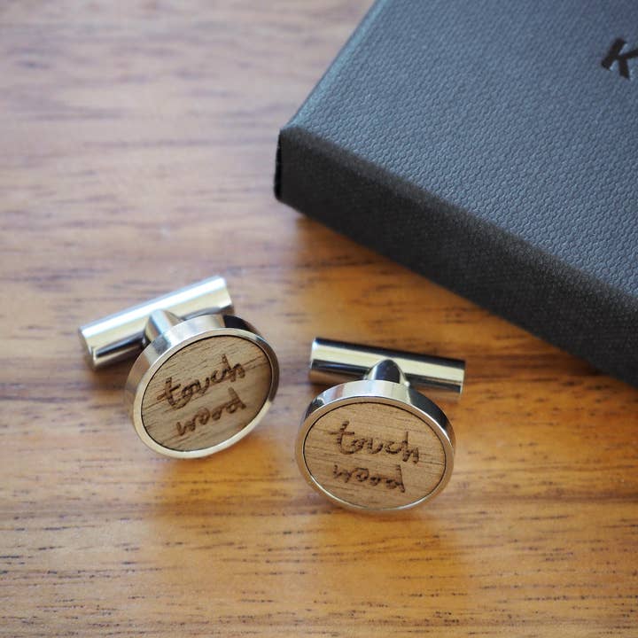 Kutuu – wholesale Cufflinks – Touch Wood Cufflinks2