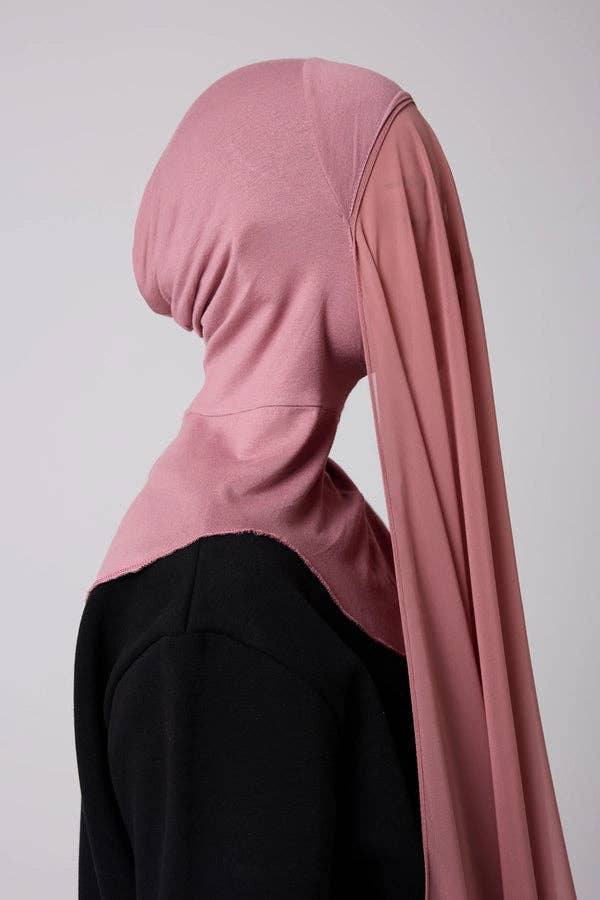 Akoya Hijabs - Vendita all'ingrosso Hijab - Donna - Hijab Istantaneo 2 in 1 in Chiffon con Copertura Completa3