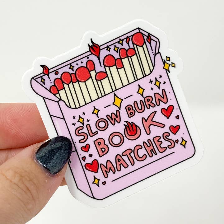 Langsom Brænding Bog Tændstikker Vinyl Udstansning | Mat for engroshandel hos Plannermonkeyco