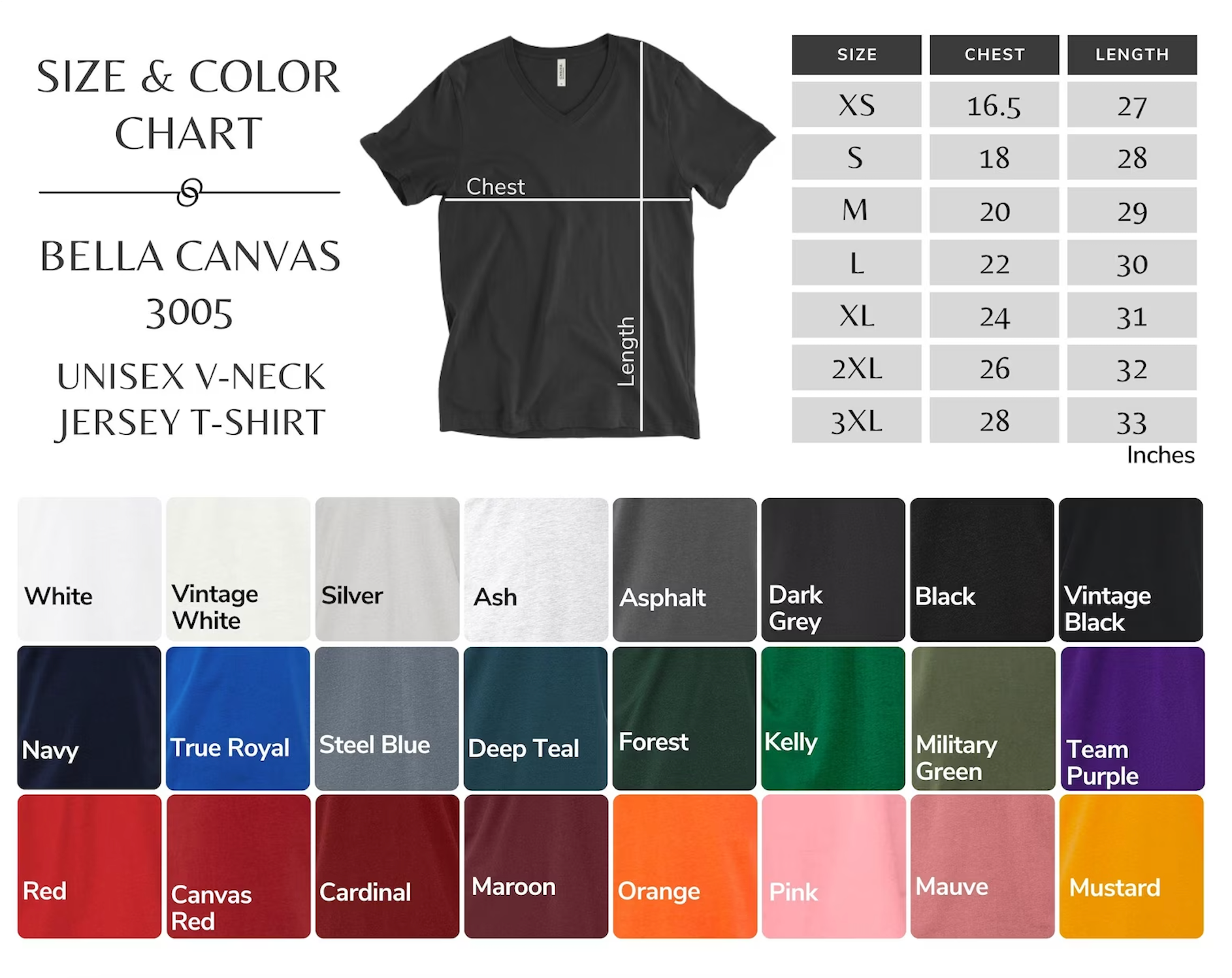 Forever11 – wholesale T-shirt – women's – BELLA + CANVAS 3005 Unisex Jersey V-Neck Tee2