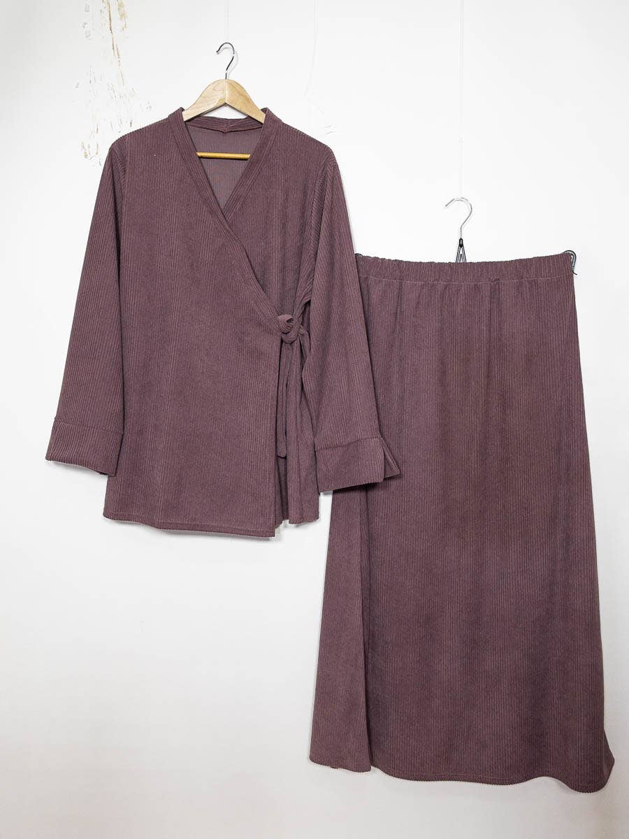 IDEAL OUTFIT - Wholesale Top & Pant Set (NOT Loungewear) - Women's - Ribbed set for winter 2385-ju-Ribbed3