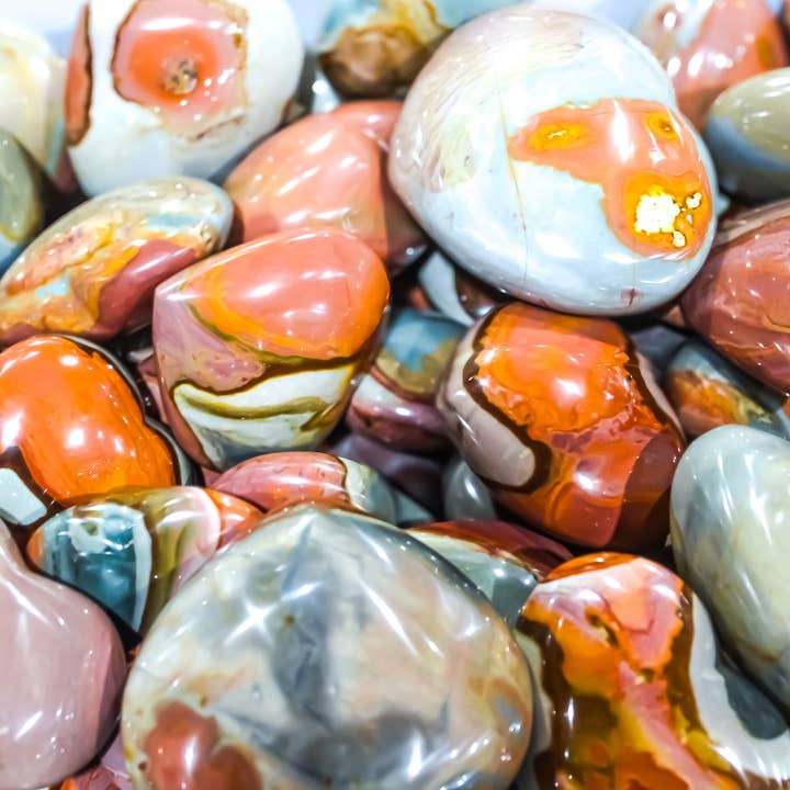 Cœurs en jaspe polychrome pour la vente par Quasar Gems USA