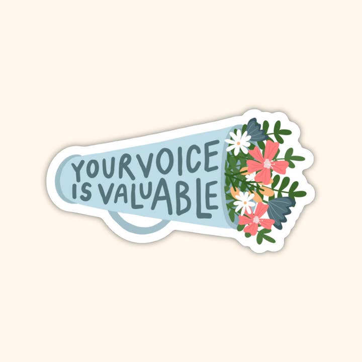 Your Voice is Valuable Sticker for wholesale by Oh Happy Dani