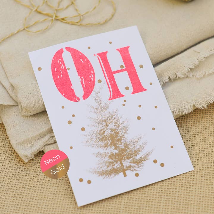 Hey!Cards GmbH & Co. KG - Wholesale Postcard - Oh Christmas tree | Riso postcard | Christmas0