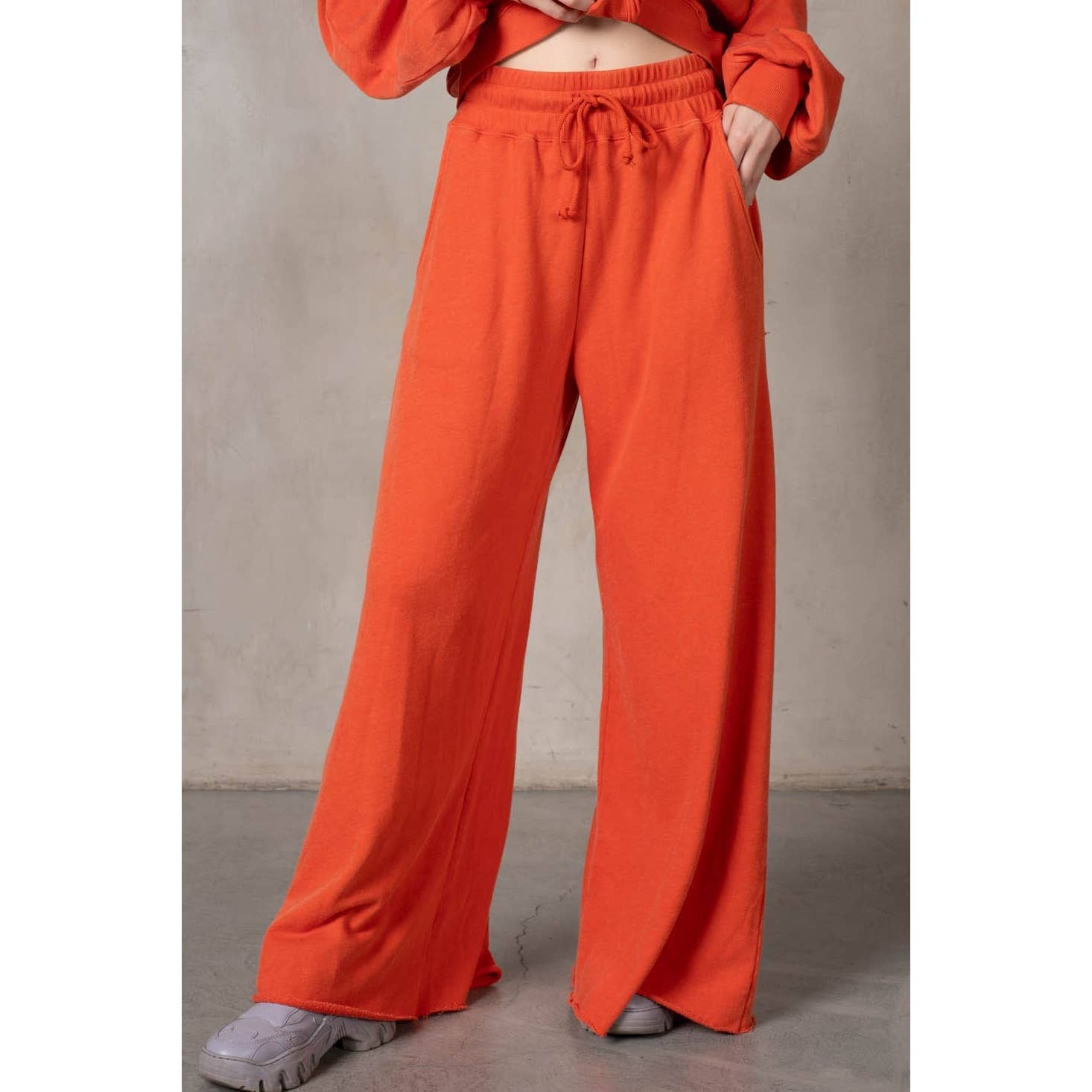 lalamia - Wholesale Pants - Women's - Matching Rib Wide Oversize Sweatpants23