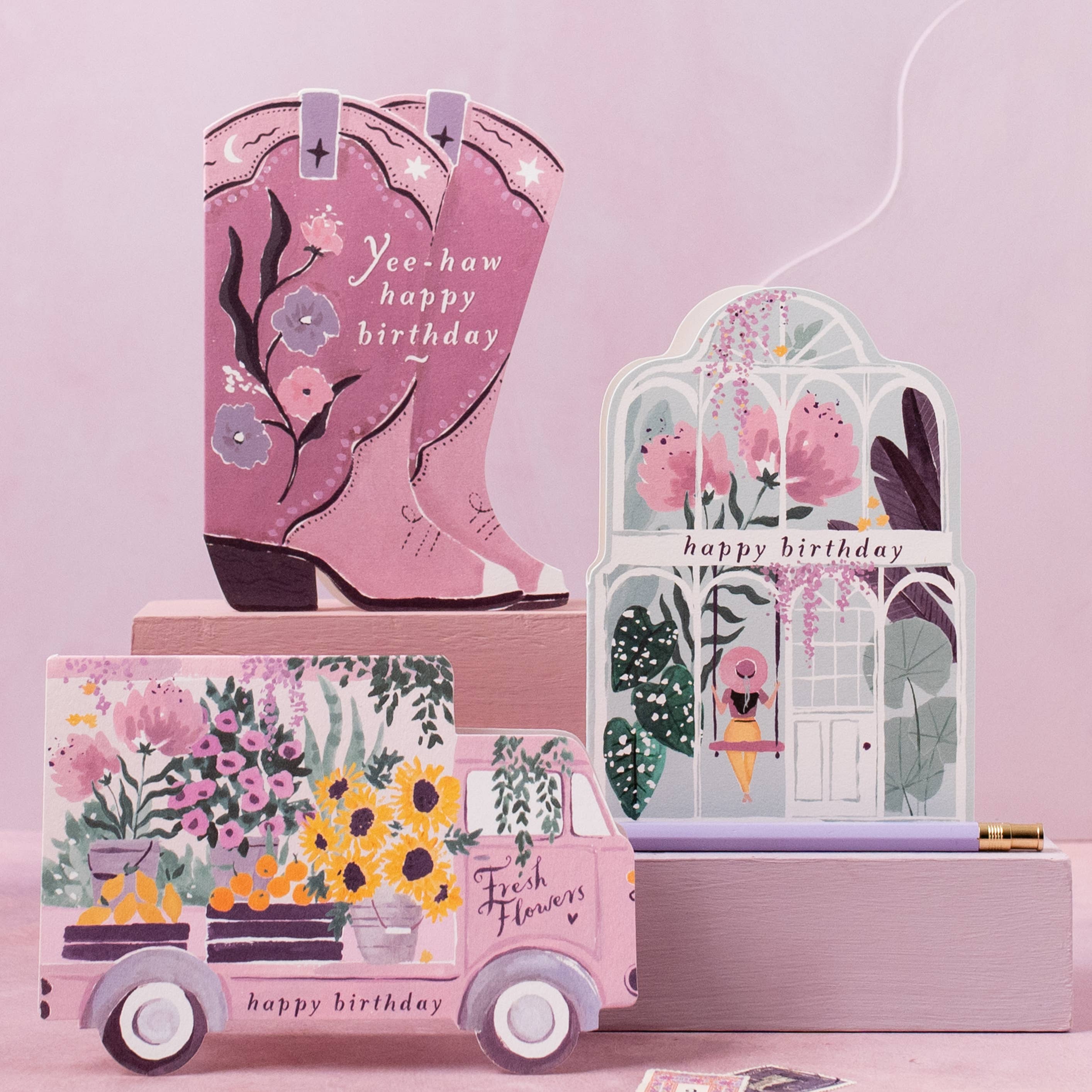 Sister Paper Co. - Wholesale Birthday Card - Cowboy Boots Birthday Card | Cowgirl Birthday Card | Western3