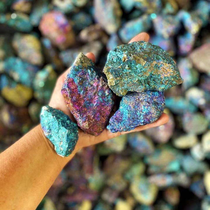 Crystal Large Peacock Ore Chalcopyrite Assorted Sizes and other Purchase Wholesale mangime cocorite. Free Returns & Net 60 Terms on Faire trending on Faire.