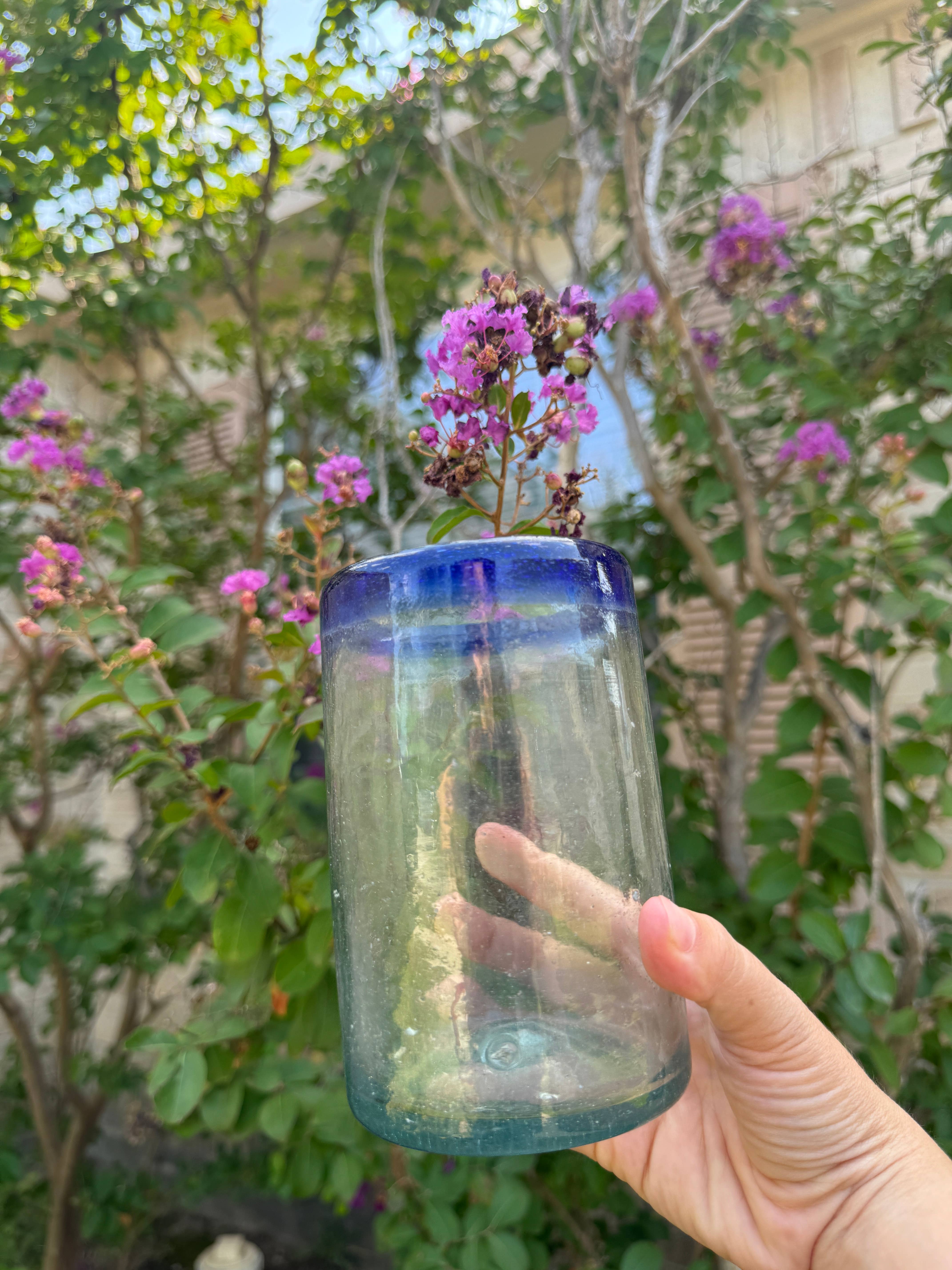 Doña Cata Art – Engroshandel Drikkeglas/kop – Sæt med 12 høje håndblæste mexicanske briller 14 oz4