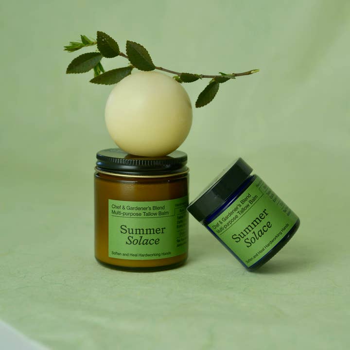 SUMMER SOLACE- Regenerative Tallow Beauty - Wholesale Anti-Aging Moisturizer - Chef & Gardener's Balm – Rosemary, Myrrh, Tea Tree – 50mL10