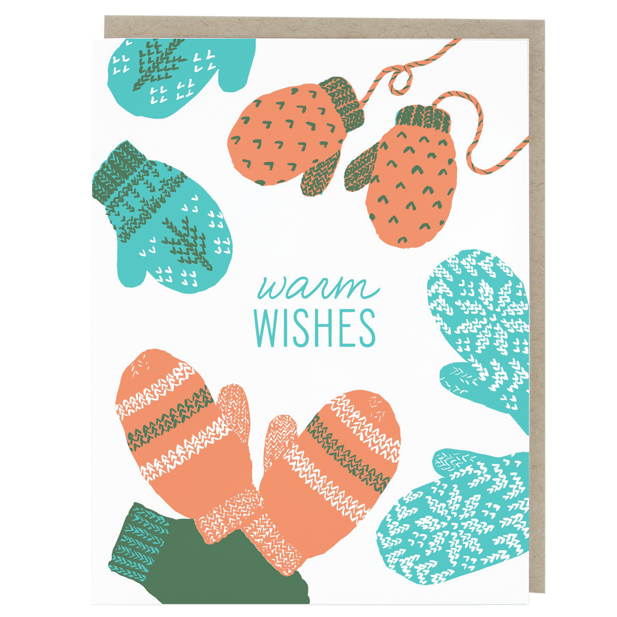 Smudge Ink - Vendita all'ingrosso Biglietti di auguri di buone feste - Biglietto di auguri per guanti in lana2