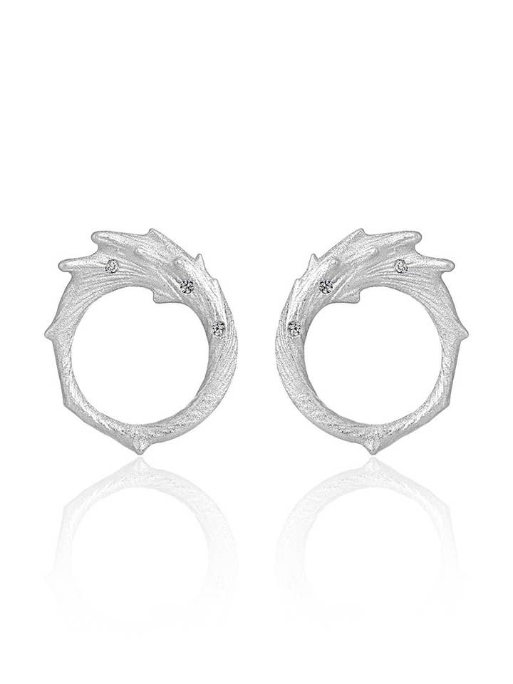 Jura Sterling Silver Gold Vermeil Stud Earrings for wholesale by Janus