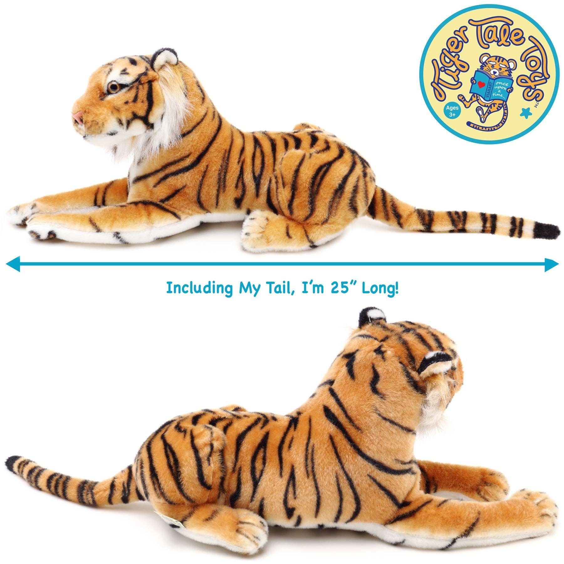 VIAHART Toy Co. – wholesale Stuffed/plush toy – Kids & baby – Arrow The Tiger | 17 Inch Stuffed Animal Plush3