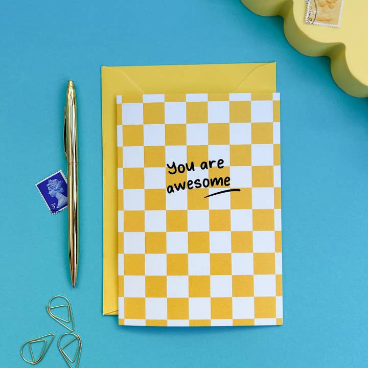 You Are Awesome Check Card for wholesale by The Happy Company