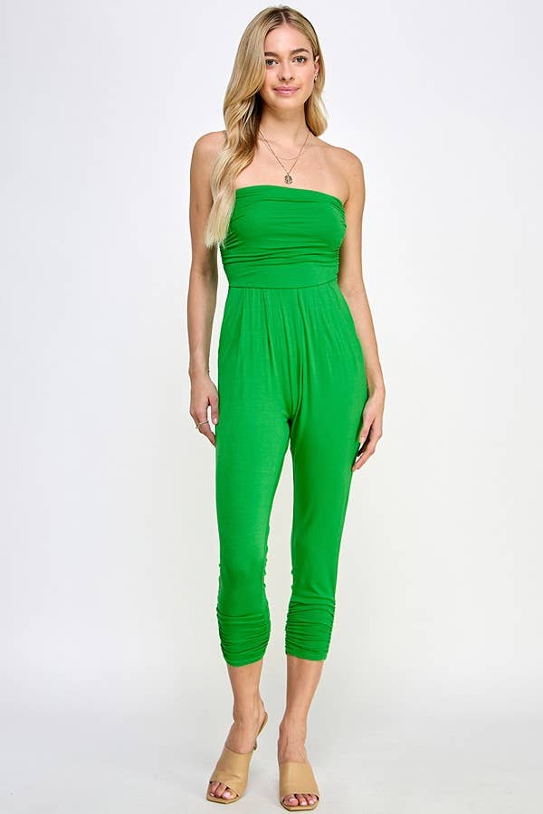 Heart & Hips – wholesale Jumpsuit – Women's – AR16435 - TUBE TOP W/SHIRRING JUMPSUIT2