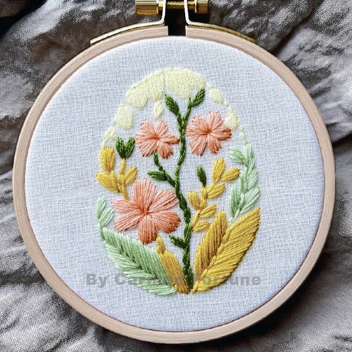 Ei mit orangefarbenen Blumen für den Großhandel von Darby & Windsor