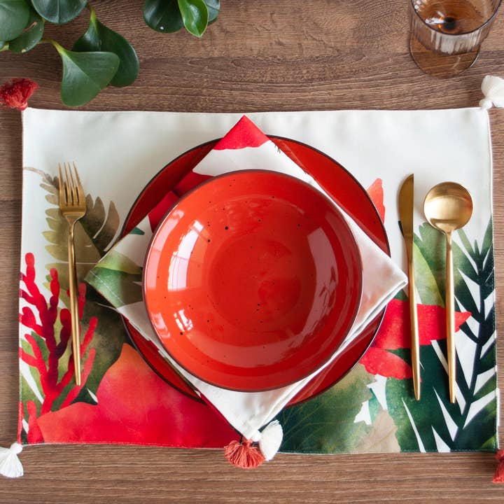 Evergreen Placemats for wholesale by OSLÉ HOME DECOR