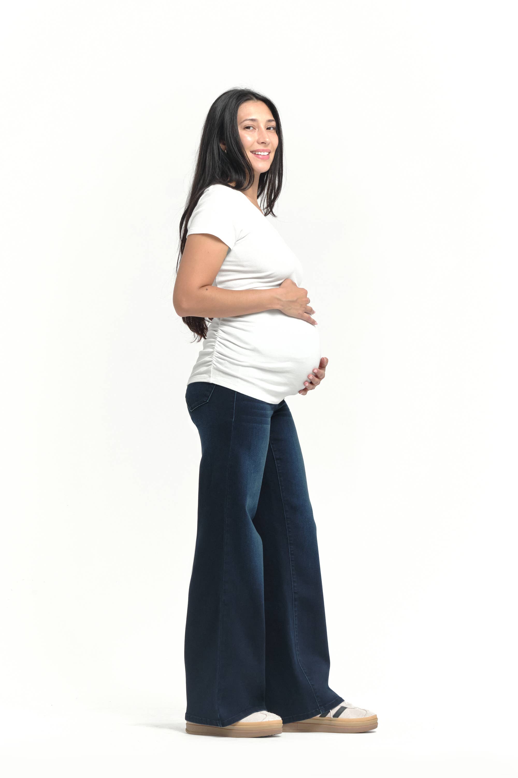 1822 Denim - Wholesale Jeans - Maternity - Maternity 32" Better Butter Wide Leg Jean in Yanique3