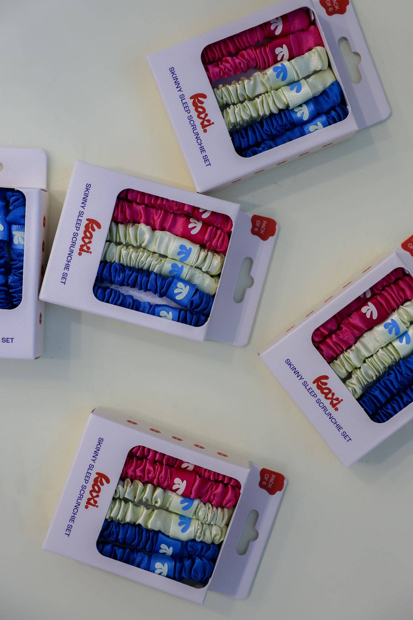 KAXI - Wholesale Scrunchie - Women's - SKINNY SATIN SLEEP SCRUNCHIE SET7