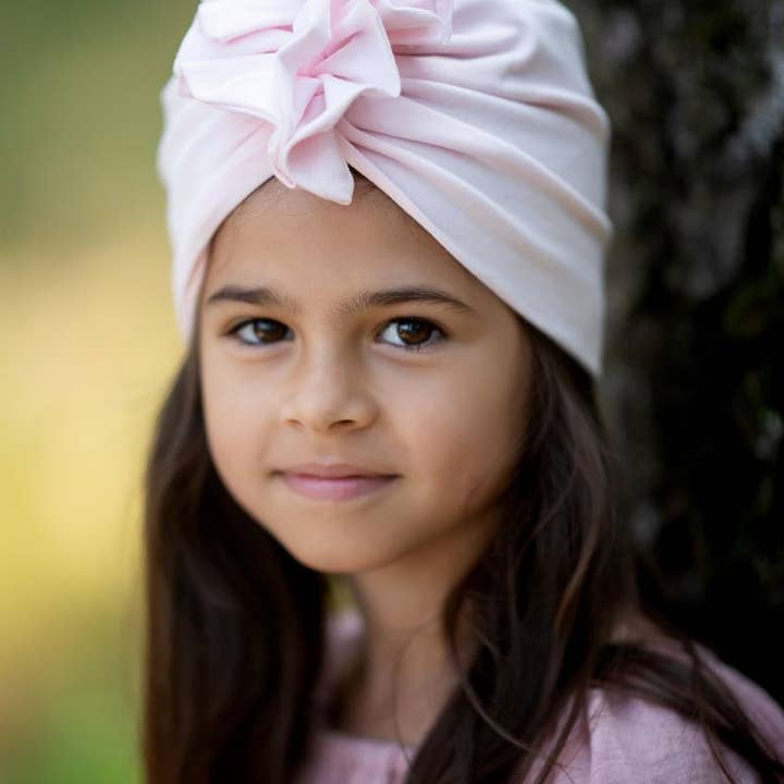 Ander - Venta al por mayor Sombrero - Niños - Gorro turbante de verano para niña de algodón elástico fabricado en Polonia7