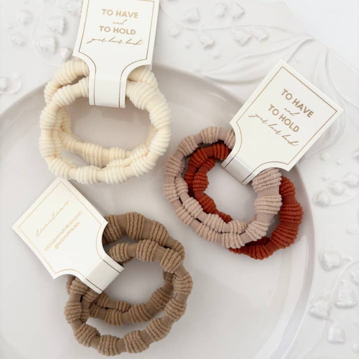 LoveLina - Wholesale Hair Tie - Everyday Ribbed Hair Ties (GOGA)3