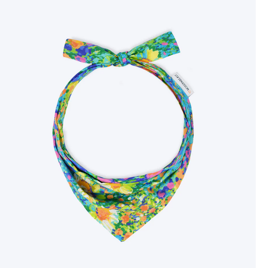 MODERNBEAST – wholesale Pet bandana – Dog – FLORAL BANDANAS (Options Available)9
