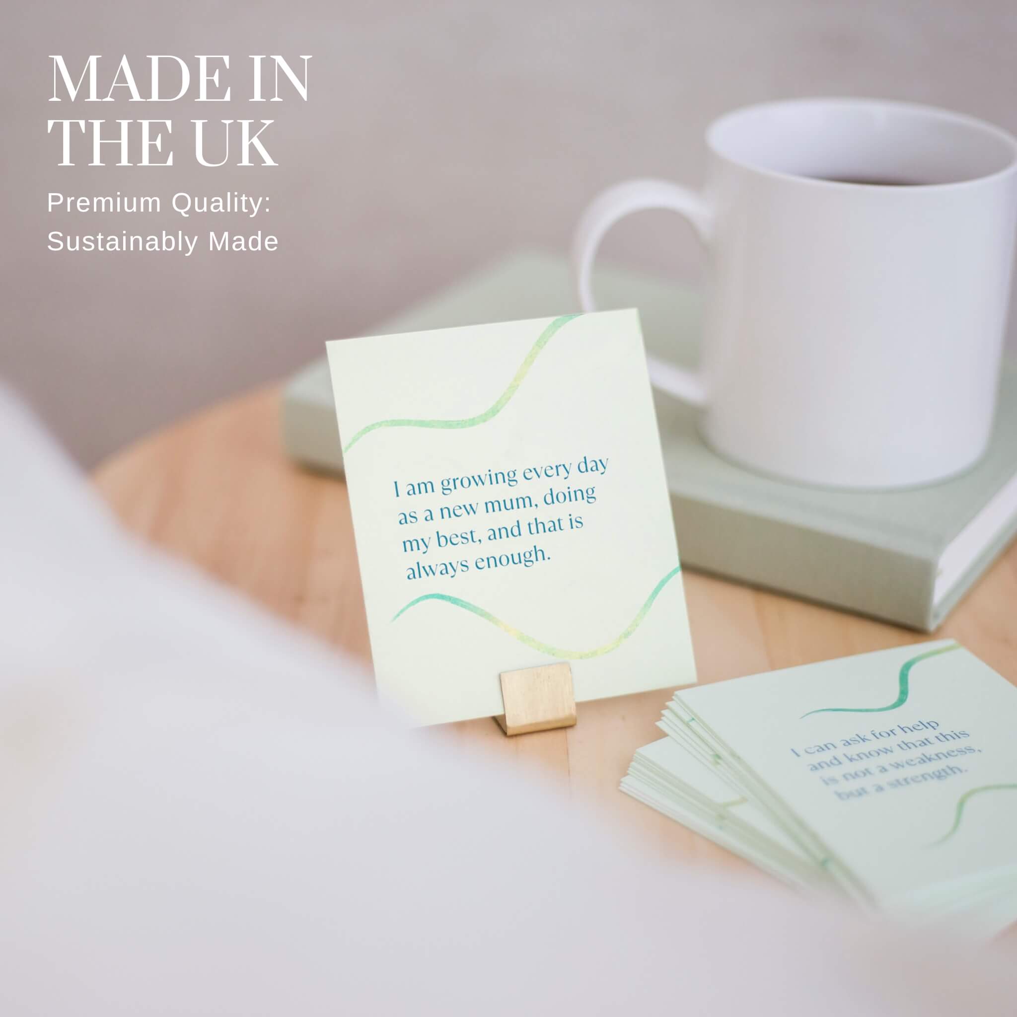 Give Yourself Kindness - Wholesale Stationery/Notecard Set - New Mum Affirmation Cards - Postpartum Mental Health Gift 4