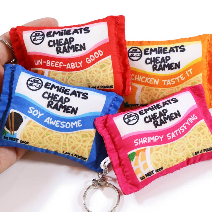 Emii Creations - Wholesale Keychain - Unisex - Tiny Instant Ramen Plush Key & Bag Charm7
