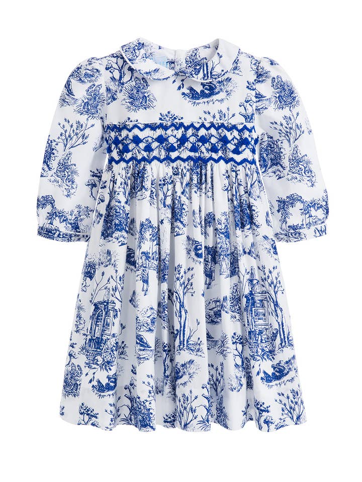 GISELLE smocked dress for wholesale by Annafie London Ltd